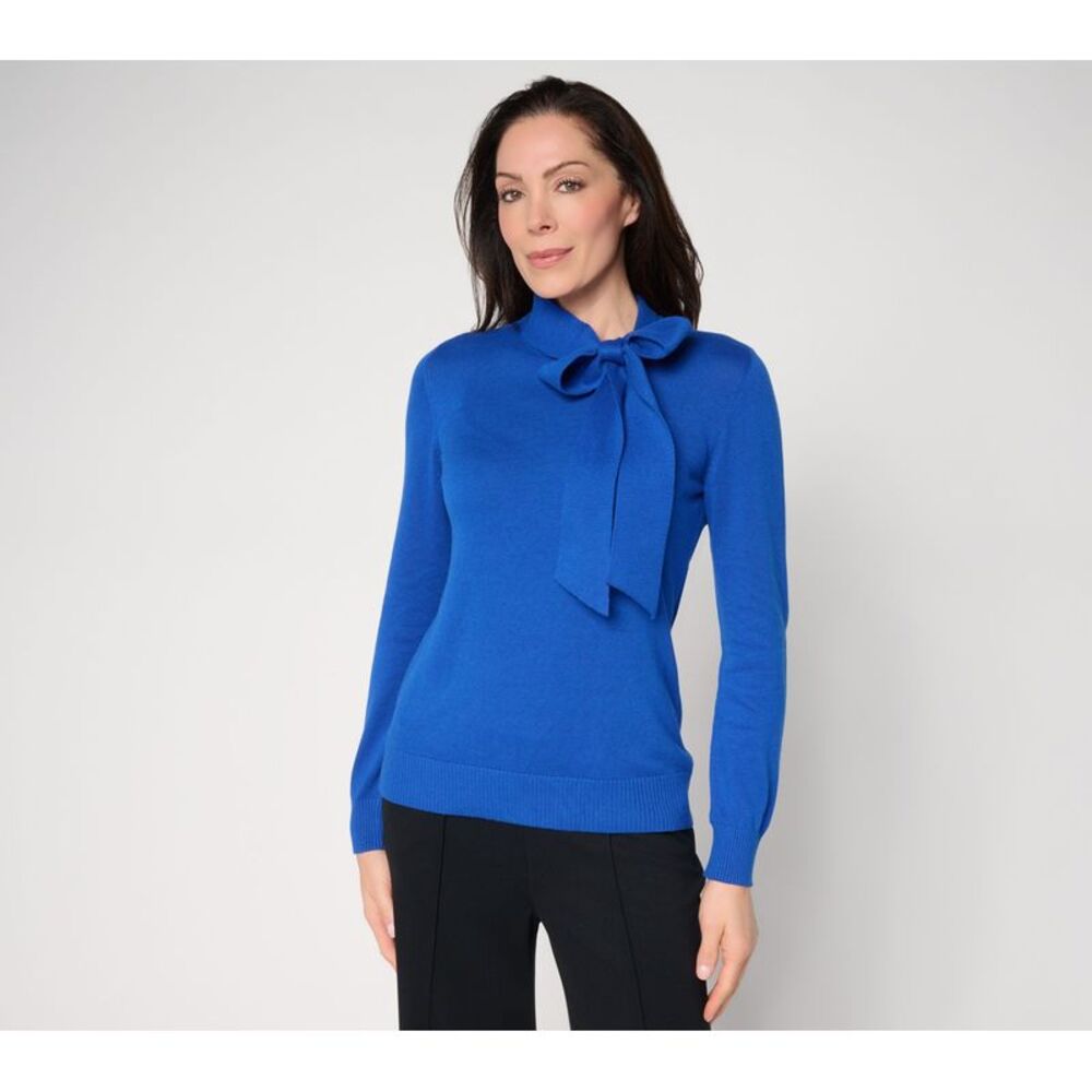 Carla Rockmore Collection Women's Top Sweater Sz XS Make Your Blue